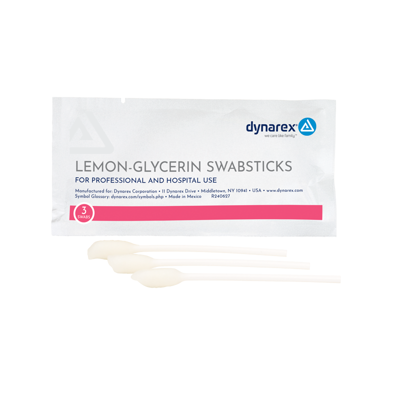 Dynarex 1216 Lemon-Glycerin Swabsticks