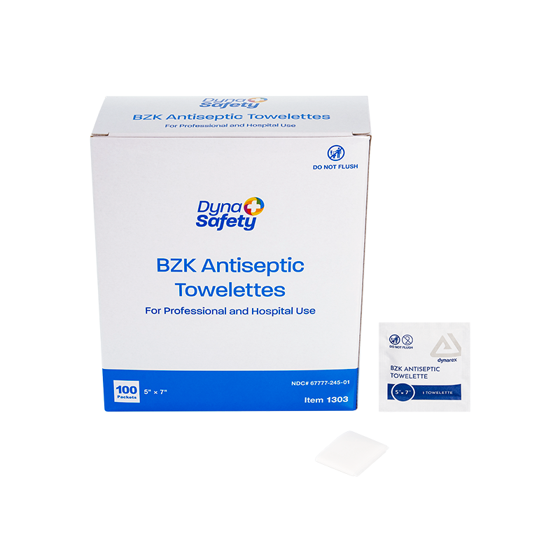 Dynarex 1303 BZK Antiseptic Towelettes
