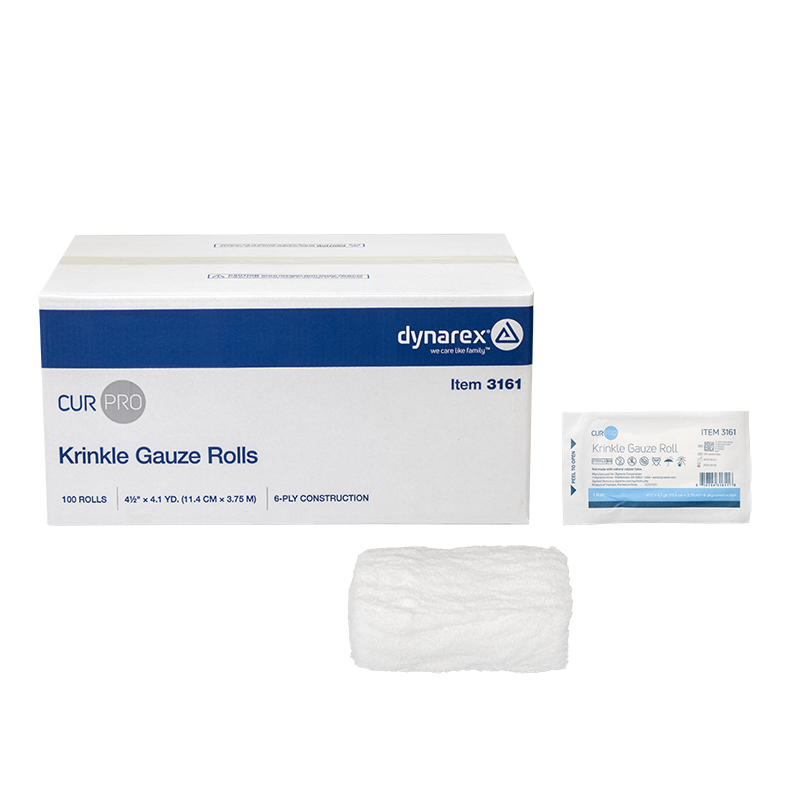 Official Dynarex 3161 Krinkle Gauze Roll - Sterile product photo