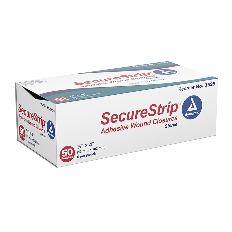 Dynarex 3525 SecureStrip Adhesive Wound Closures - Sterile