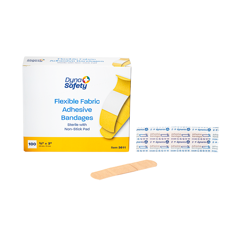 Dynarex 3611 Flexible Fabric Adhesive  Bandages - Sterile
